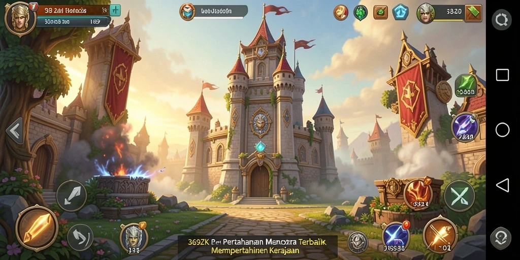 Tampilan aksi menegangkan dalam 369ZK Tower Defense.