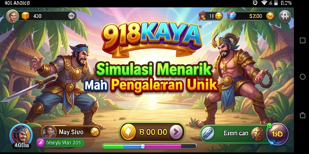Tampilan gameplay interaktif dan simulasi mendalam dari 918KAYA.