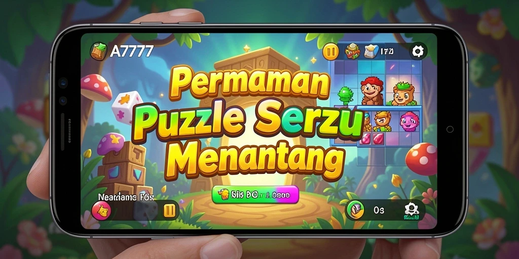 Gameplay A7777 yang menampilkan tantangan Puzzle yang seru.