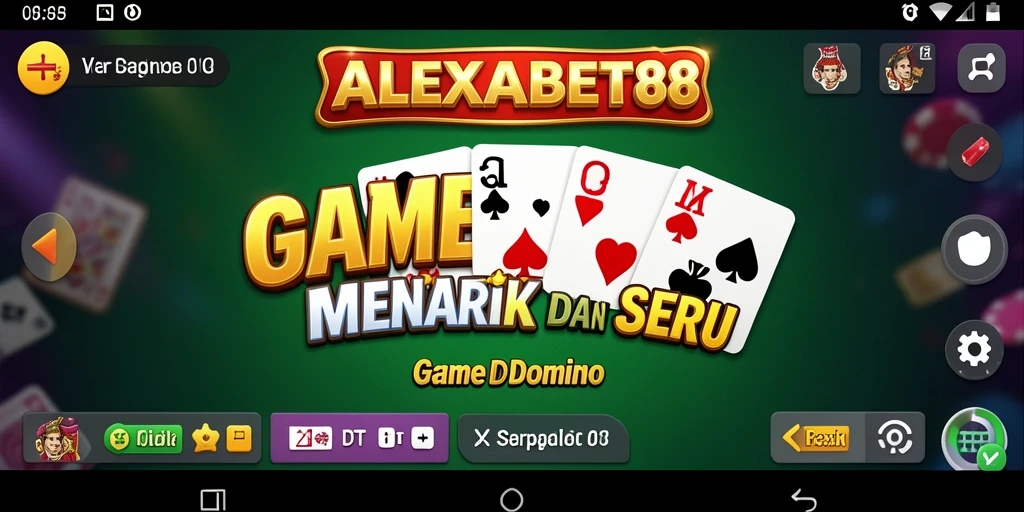 Tampilan gameplay menarik dari ALEXABET88 saat bermain Domino.
