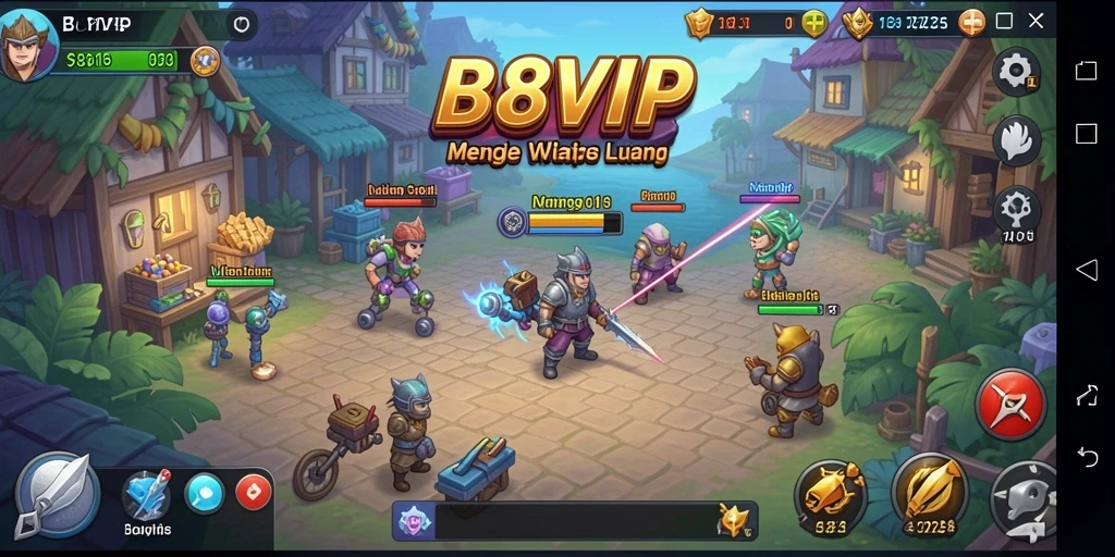 Tampilan gameplay B8VIP yang menarik dan seru.