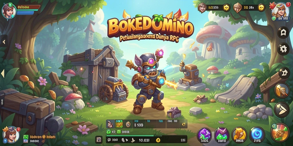 Gambaran gameplay seru dalam BOKEDOMINO yang membuat pemain terpesona.