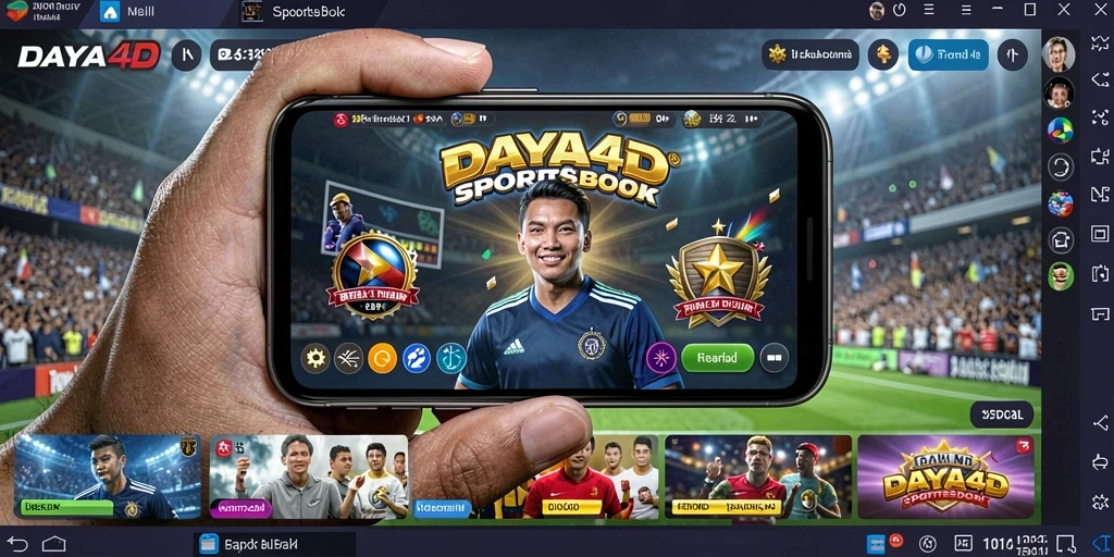Tampilan antarmuka utama DAYA4D saat bermain Sportsbook.