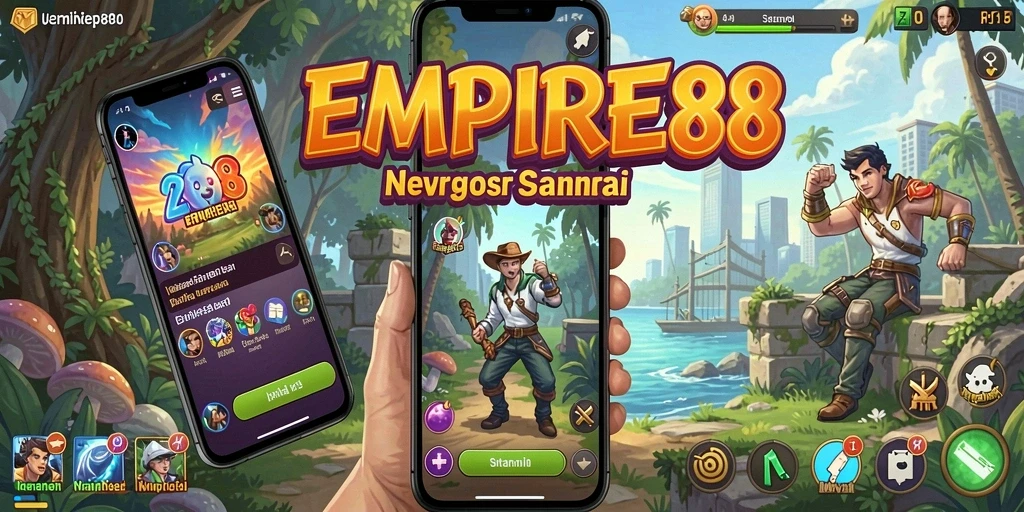 Tampilan seru gameplay EMPIRE88 yang penuh warna.