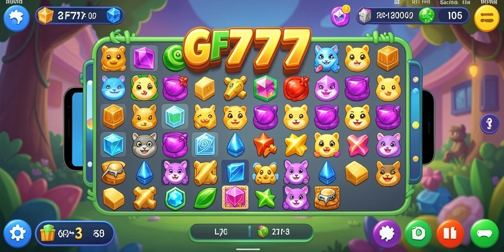 Tampilan gameplay GF777 yang menarik dan penuh warna.