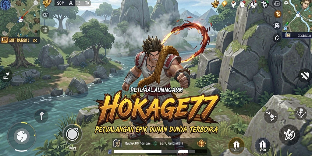 Tampilan gameplay <strong>HOKAGE77</strong> dengan fitur Open World yang menakjubkan.