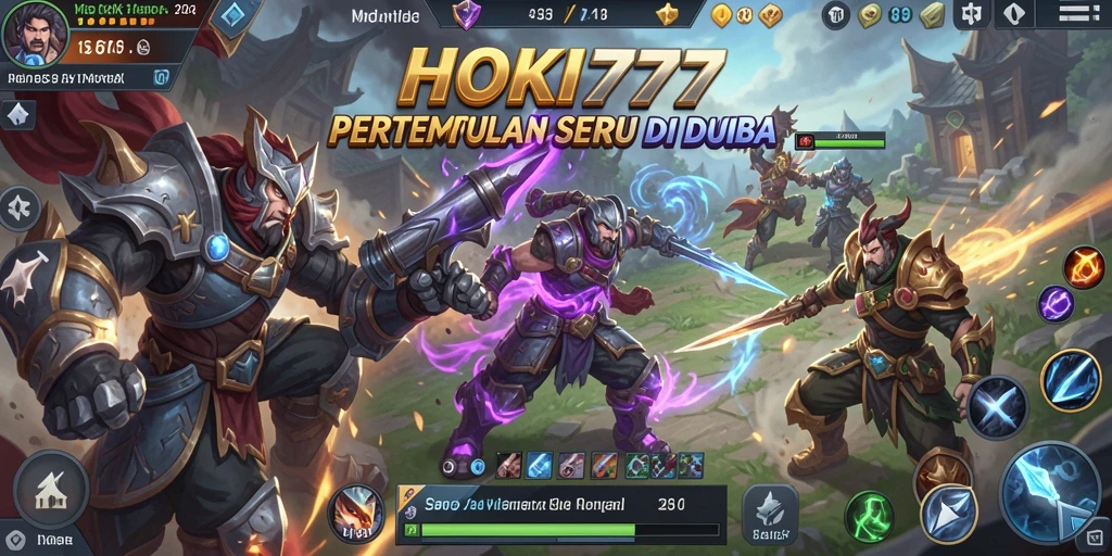 Tampilan gameplay <strong>HOKI777</strong> yang menarik dalam pertarungan tim.