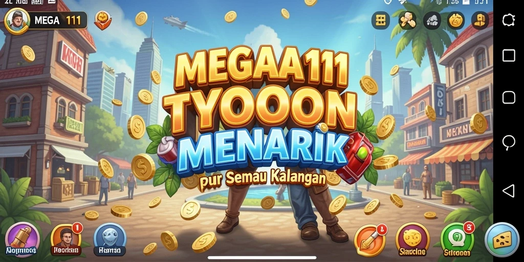 Tangkapan layar gameplay MEGA111 yang menampilkan strategi Tycoon yang mengasyikkan.