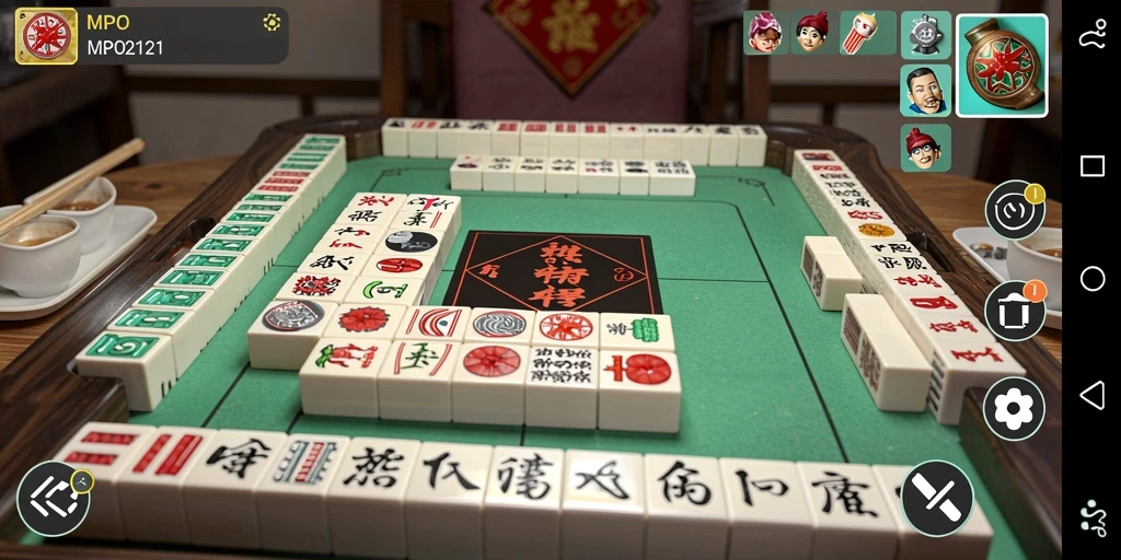 Gameplay seru Mahjong dalam MPO2121 dengan ubin berwarna-warni.