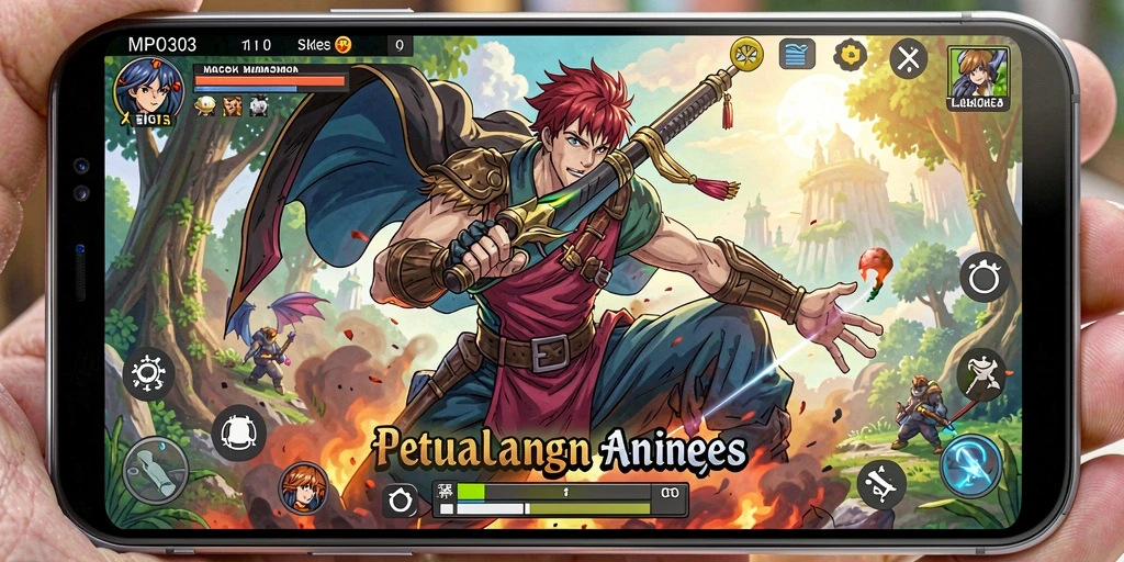 Tampilan gameplay MPO303 yang menakjubkan dalam dunia anime.