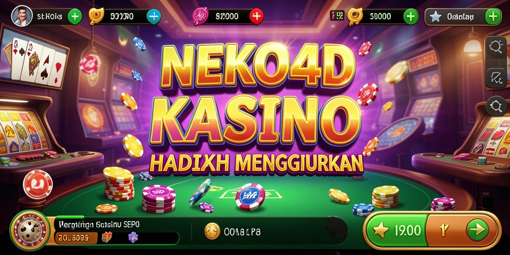 Tampilan gameplay menarik dari NEKO4D dengan berbagai permainan Kasino.