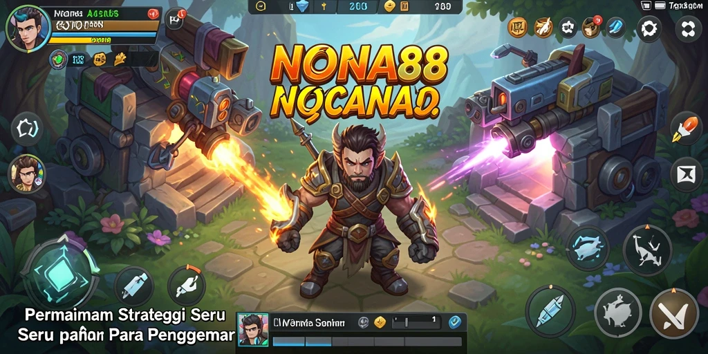 Screenshot NONA88 menampilkan aksi strategi yang seru dan menantang.