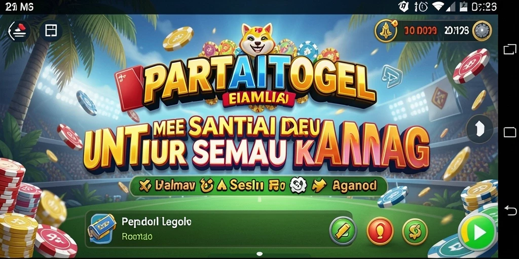 Screenshot utama PARTAITOGEL menampilkan gameplay seru yang mudah diakses.