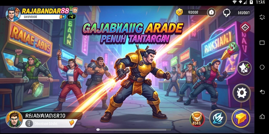 Screenshot gameplay RAJABANDAR88 yang menampilkan aksi seru dan tantangan.