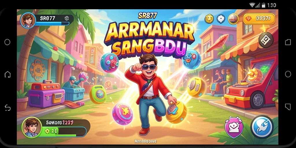 Tampilan seru gameplay SR877 dalam aksi Arcade.