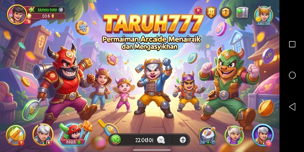 Tampilan gameplay TARUH777 yang penuh warna dan menegangkan.