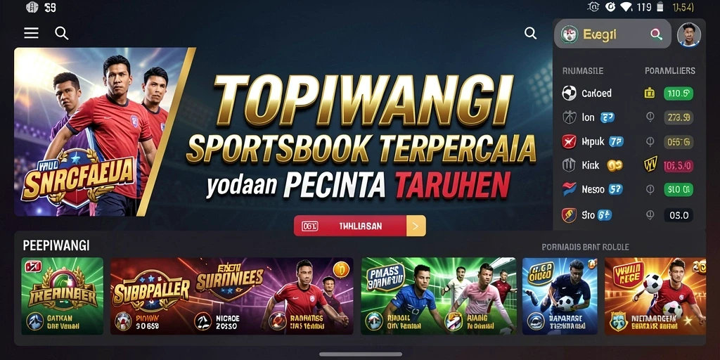 Screenshot utama TOPIWANGI menampilkan pengalaman taruhan olahraga yang menarik.