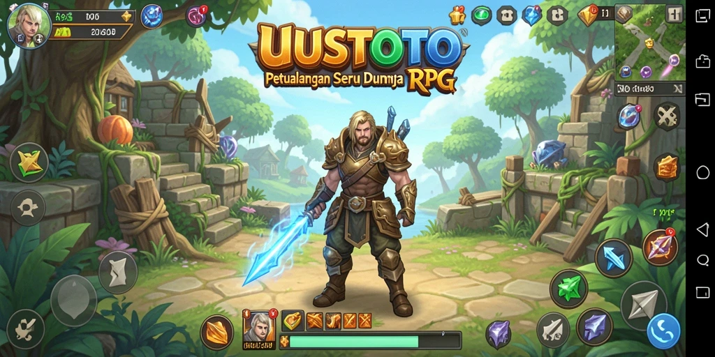 Tampilan gameplay UUSTOTO yang mendebarkan dan penuh strategi.