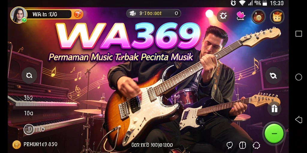 Tampilan gameplay musik yang seru dan interaktif di WA369.