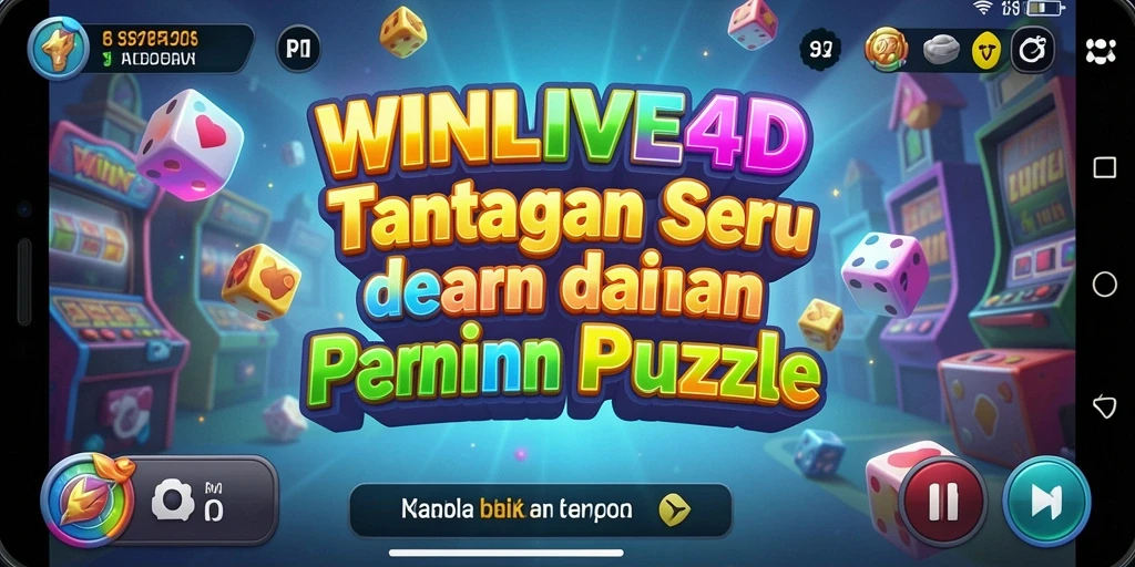 Tampilan gameplay seru dari permainan Puzzle WINLIVE4D.