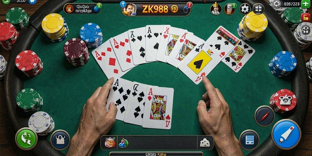 Screenshot gameplay QiuQiu yang menegangkan di ZK988.
